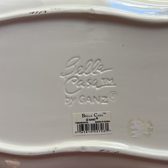 Multicolored Ceramic Serving Tray from Bella Casa by Ganz - Picture 5 of 7